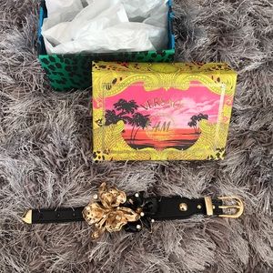 Versace for H&M Flower Bracelets Black & Gold